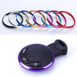 Aluminum Alloy Key Protective Ring Key Cover Trim Chain For BMW Mini Cooper Clubman Countryman Key Shell Car Accessory
