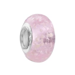 2Pcs/Lot 2021 Original Sculpture Flower Heart Butterfly Charm Beads Fit Pink Murano Glass Crystal Bracelet For Women DIY Jewelry