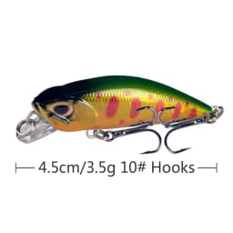 1pcs Mini Minnow Fishing Lures Wobblers 4.5cm 3.5g Sinking Artificial Plastic Hard Bait Crankbait Jerkbait Pesca Bass Tackle