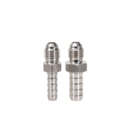 6mm/9.5mm Hose Barb x 1/4" MFL Male Flare Adapter Homebrew Beer Kegging Fitting 304 Stainless Steel Brewer Hardware