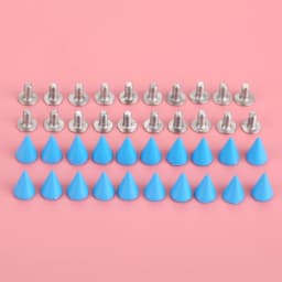 20Pcs Punk Apparel Leather Buckles Metal Screws Knob Tip Rivets Handbag Belt Shoes Crafts Bullet Rivet Stud Spikes DIY Handmade