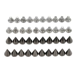 20Pcs Punk Apparel Leather Buckles Metal Screws Knob Tip Rivets Handbag Belt Shoes Crafts Bullet Rivet Stud Spikes DIY Handmade