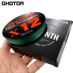 12 Strands Imported Rawsilk Braid Line 100-500M Standard Line Number 0.8#-6.0# More Practical Forlure Fishing Line