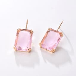 7 Colors Big Famale Earings 2023 Colorful Geometric Crystal Zircon Dangel Earring For Women Gilrs Weeding Accessories Jewelry