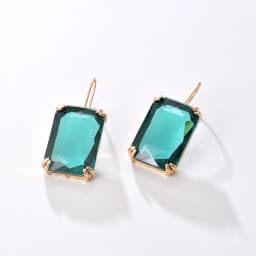 7 Colors Big Famale Earings 2023 Colorful Geometric Crystal Zircon Dangel Earring For Women Gilrs Weeding Accessories Jewelry