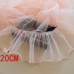 3 Meters/Lot 11 Colors 15-20cm Wide Organza Lace Curtains Purple Pink White Coral Pink Purple Gauze Pleated Lace X962