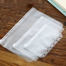 Transparent Waterproof PVC Zipper Binder Folder Storage Bag Pouch Loose Leaf Notebook Accessories A5/A6/A7