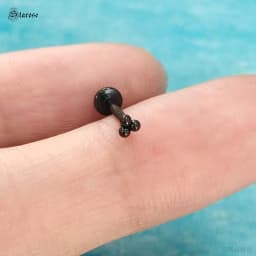 Starose 1Pair 1.2x6/8mm Bar Mini Ball Nose Stud Labret Lip Ring Helix Piercing Nostril Conch Tragus Earrings Pircing Ear Jewelry