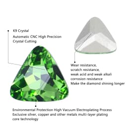 High Quality Pointed Back Gems K9 Glass Fancy Stone Triangle Crystal Rhinestone Loose Stones For DIY Jewelry Decoration Crafts