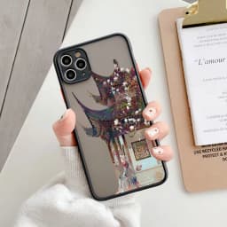 Cartoon Scenery Girl Phone Case For iphone 17 16 15 14 13 11 12 Pro Max Plus for iPhone X XR XS MAX Hard Shockproof Cover Funda