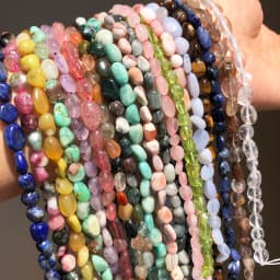 5-8mm Natural Irregular Larimar Amazonite Agates Citrines Quartz Lapis lazuli Stone Beads For DIY Making Bracelet Accessories
