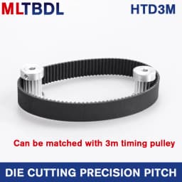 HTD 3M Timing Belt 228/231/234/237/240/243/246/249mm 6/9/10/15mm Width RubbeToothed Belt Closed Loop Synchronous Belt pitch 3mm