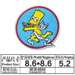 High-quality Fashion Cartoon Small Embroidery Cloth Stickers DIY Jewelry Children's Clothing Accessories Hot-selling Patch