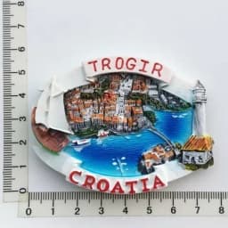 Croacia Fridge Magnet Kroatie Tourist Souvenir Mediterranean Split Trogir Hvar Trogir Magnetic Refrigerator Stickers Croatia Map