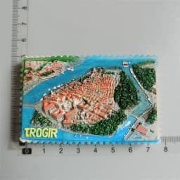 Croacia Fridge Magnet Kroatie Tourist Souvenir Mediterranean Split Trogir Hvar Trogir Magnetic Refrigerator Stickers Croatia Map