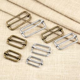 20pcs/lot Metal Square Ring Buckles Strap Slider Adjuster for Bags Garment Leather Accessories DIY Needlework