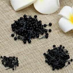 100Pcs 2mm/3mm/4mm DIY Puppet Plastic Black Pin Safety Eyes For Handmade Craft