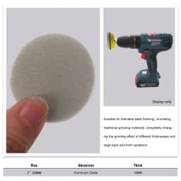 Sponge Foam Sandpaper 2/3 Inch 50/75mm Wet Dry Sanding Disc 3/5 Pcs 320-8000 Grit Polishing Buffer Pad Sanding Paper Hook Loop