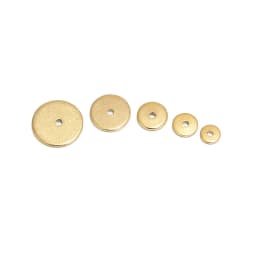 50pcs Stainless Steel Flat Disc Spacer Beads Gold 4mm-10mm Blank Round Loose Beads for Jewelry Making DIY Craft Hole 1.2mm