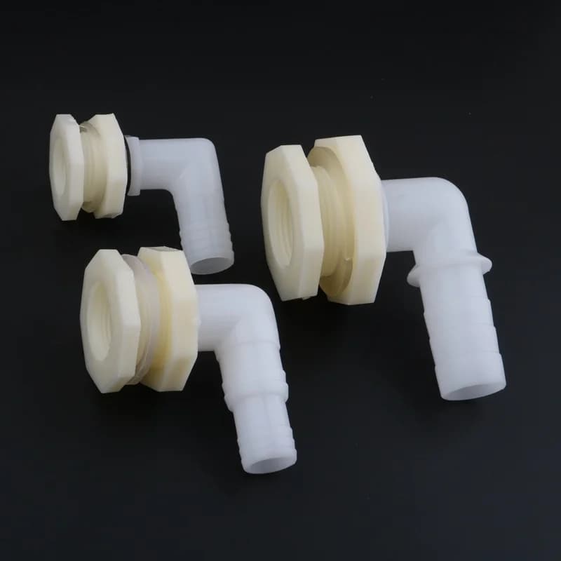 1/2" 3/4" 1" to 20/25mm 90 Degree Elbow Drainage Connector Aquarium Fish Tank Drain Adapters Irrigation Water Pipe Joints