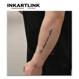 Inspirational English Temporary Tattoo Sticker, Waterproof Magic Tattoo, Lasts Up to 15 Days Fake Tattoo, Semi Permanent Tattoo