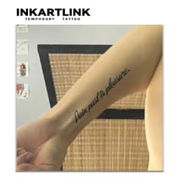 Inspirational English Temporary Tattoo Sticker, Waterproof Magic Tattoo, Lasts Up to 15 Days Fake Tattoo, Semi Permanent Tattoo
