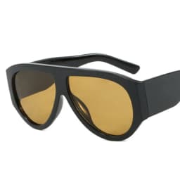 Oversized Pilot Sunglasses Women Fashion 2026 Luxury Big Frame One Piece Gradient Sunglasses Retro Classic Thick Shades