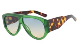 Oversized Pilot Sunglasses Women Fashion 2026 Luxury Big Frame One Piece Gradient Sunglasses Retro Classic Thick Shades