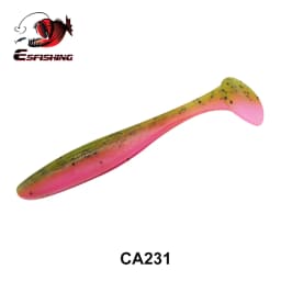 ESFISHING Fishing Lure ES Easy Shiner 100mm 6pcs T Tail Shad Plastic Bait Pesca For Pike Perch Zander