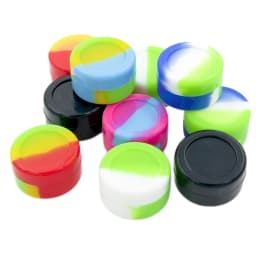 10PCS Silicone Container 2ML 3ML 5ML 7ML 11ML Jar Storage Box Nonstick Concentrate Containers Jars Oil Wax Case