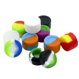 10PCS Silicone Container 2ML 3ML 5ML 7ML 11ML Jar Storage Box Nonstick Concentrate Containers Jars Oil Wax Case