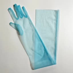 Women Ultra Tulle Gloves Mesh Sheers Full Finger Elbow Long Gloves Female Vintage Sunscreen Gloves Wedding Bride Dress Mittens