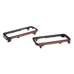 ABS Glossy Black Car Trailer Hook Hole Frame Cover Decoration Trim For Land Rover Defender 90 110 130 2020-2024 Car Accessories