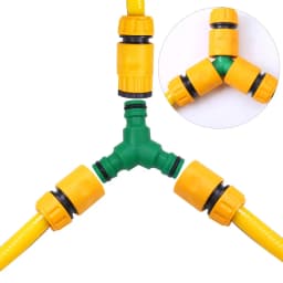 6 Pcs ABS Garden Quick Hose Connector 1/2” End Double Male Hose Coupling Joint Adapter Extender Set For Hose Pipe Tube