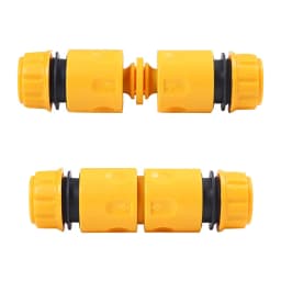 6 Pcs ABS Garden Quick Hose Connector 1/2” End Double Male Hose Coupling Joint Adapter Extender Set For Hose Pipe Tube