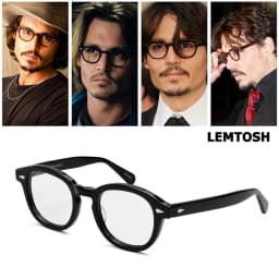 Johnny Depp Lemtosh Eyeglasses Frame Men Optical Glasses Women Computer Goggles Clear Lens Luxury Brand Vintage Acetate Frame