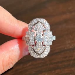 Huitan Special-interested Bridal Wedding Rings Full Brilliant CZ Elegant Women's Finger Accessories for Party Fashion Jewelry