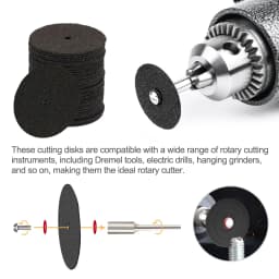 XCAN 36/150pcs 25mm Resin Cut off Wheels Abrasive Disc Cutting Discs Reinforced Cut Off Grinding Wheels For Dremel Accessories