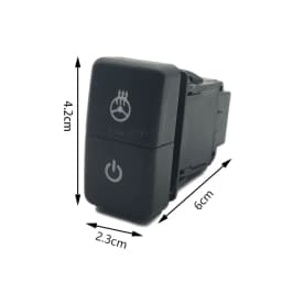 1PC Car LED Light BSM DRL Parking Radar Power Fog Lights Switch Dual Key Button for Honda CRV Odyssey Civic Fit 2008 - 2013