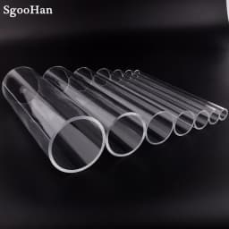 1pc O.D 16~110mm Transparent Acrylic Aquarium Fish Tank Pipe Plexiglass Water Supply Tube Home Garden DIY Watering Fittings 32CM
