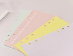 2025 New 40 Sheets A5 A6 Loose Leaf Notebook Paper Refill Spiral Binder Index Inner Pages Monthly Weekly Daily Planner Agenda