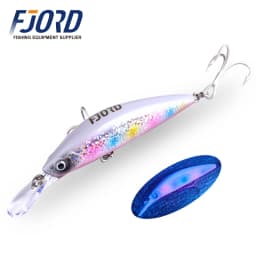 FJORD 70mm 17g Fishing Bait Heavy Minnow Laser Hard Artificial Bait Plastic Professional Seawater Lure Sinking Fishing Equipment