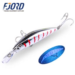 FJORD 70mm 17g Fishing Bait Heavy Minnow Laser Hard Artificial Bait Plastic Professional Seawater Lure Sinking Fishing Equipment