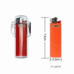 Waterproof Lighter Case High Grade Plastic Gas Oil Lighters Sleeve for BIC J3 Lighter Smoking Accessories Men's Gadget Gift