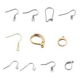 20-50pcs Gold Stainless Steel Hypoallergenic Earring Hooks Fish Earwire Earrings Clasps Earring Wires For Jewelry Maki