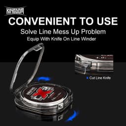 Kingdom CX3 Fluorocarbon Fishing Lines 50m Super Smooth & Stiff Monofilament Leader Carbon Fishing Line Invisible Sinking Line