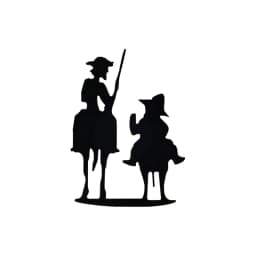 STICKER VINYL Famous novel Don Quixote Cervantes character sketch CAR STICKER