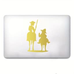 STICKER VINYL Famous novel Don Quixote Cervantes character sketch CAR STICKER