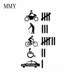 9"**5.3" Funny Hit Accident Count Vinyl Sticker Decal Off Road Car Stickers