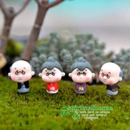 Cute Village House Miniature Garden Mini Craft Figurine Plant Pot Garden Ornament Miniature Fairy Garden Decor DIY Accessories
